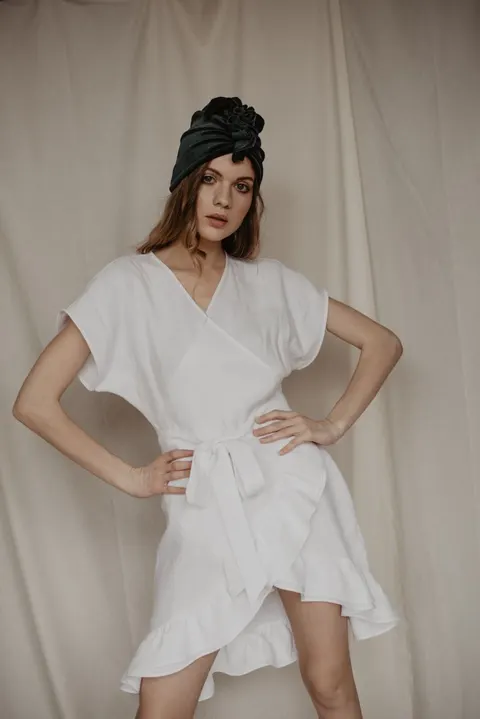 Turban VELVET ciepły BLACK DIAMOND