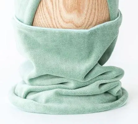 Komin VELVET ciepły DUSTY MINT