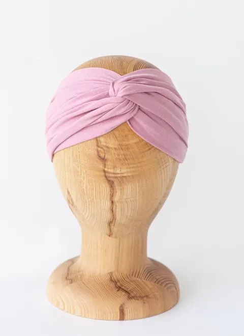 Opaska Turband Maxi ORGANIC premium MAUVE PINK