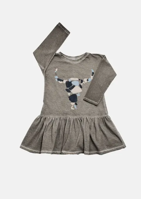Sukienka 055 LONG BISON DRESS beige -50%
