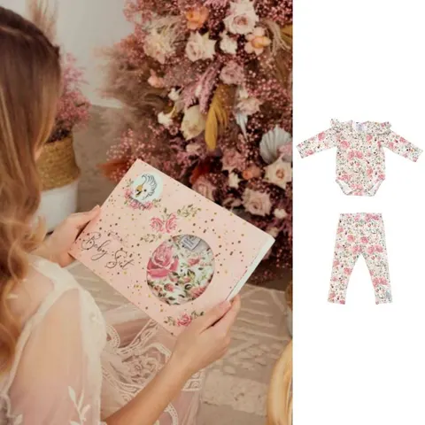Zestaw prezentowy GIFT BOX Body + Legginsy WHITE ROSES
