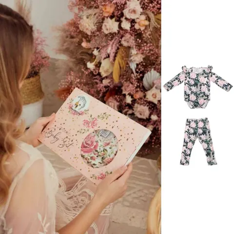 Zestaw prezentowy GIFT BOX Body + Legginsy ROSES BY ALEOSA