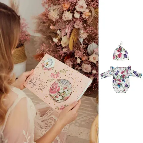 Zestaw prezentowy GIFT BOX Body + Czapeczka TULIPS