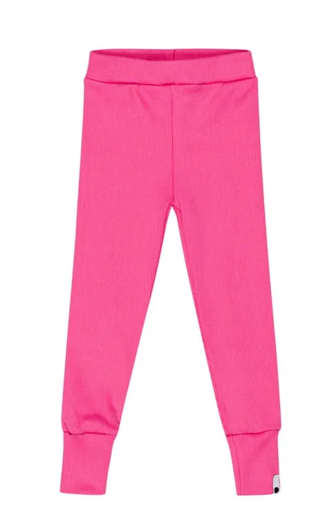 Legginsy Fit RÓŻOWE prążek