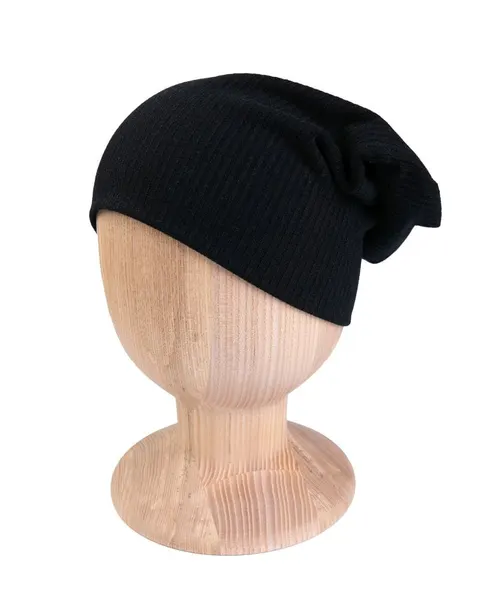 Czapka BLACK RIB szeroki prążek