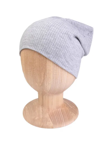 Czapka GREY RIB szeroki prążek -50%
