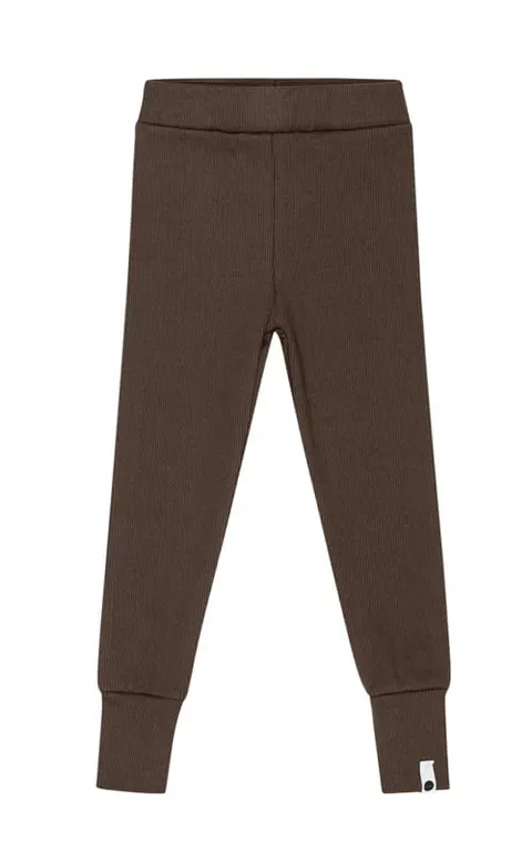 Legginsy Fit CZEKOLADA prążek