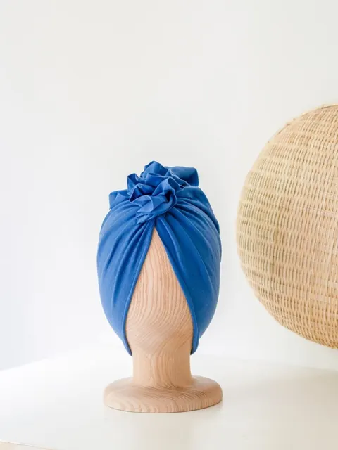 Turban ORGANIC premium STEEL BLUE