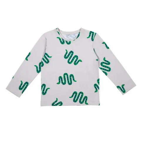 Bluzka SNAKES ON LIGHT GREY LONGSLEEVE -50%