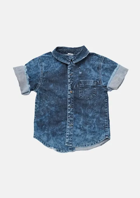 Koszula 504 JEANS SHIRT blue -50%