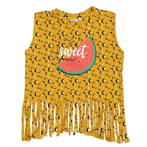 Koszulka z frędzelkami Lambada shirt YELLOW PAPAYA SEEDS -50%