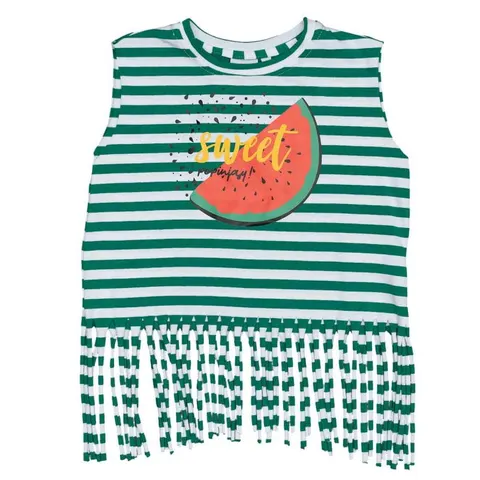Koszulka z frędzelkami Lambada shirt GREEN STRIPES WATERMELON -50%