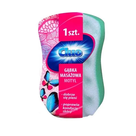 CLUO Gąbka kąpielowa do masażu MOTYL, 1 szt