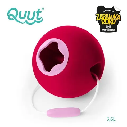 Duże wiaderko wielofunkcyjne Ballo CHERRY RED 3 lata+ QUUT