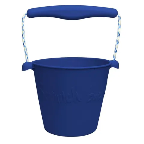Scrunch 12 m+ Składane wiaderko Bucket GRANATOWY do wody i piasku