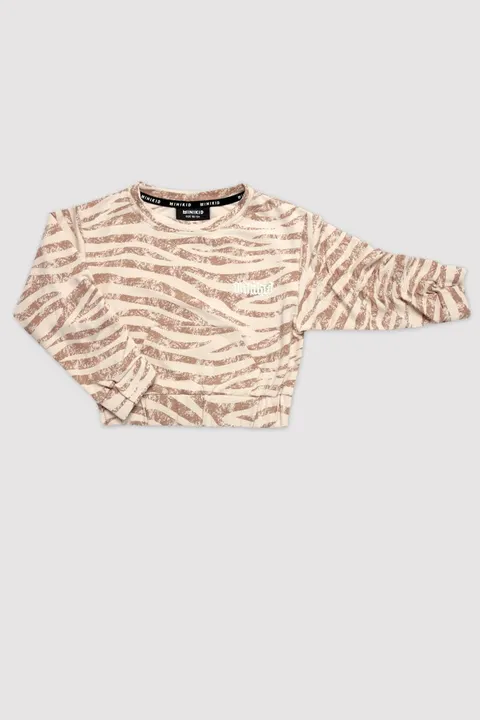 Bluza Zebra pinched sweatshirt carmel -50%