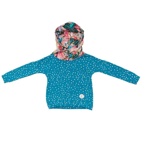Bluza Oversize TURQUOISE HEARTS -50%