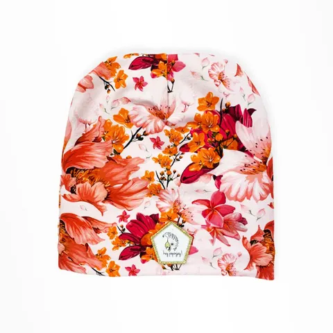 Czapka z polarem ROMANTIC GARDEN WHITE -50%