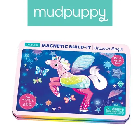 Mudpuppy 4 lata+ Magnetyczne konstrukcje Magiczne Jednorożce