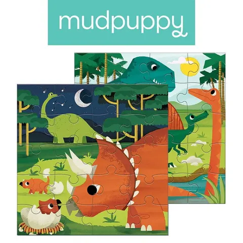 Mudpuppy 4 lata+ Puzzle magnetyczne Dinozaury 20 el.