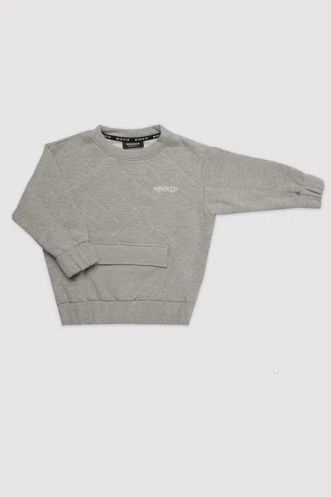 Bluza Quilted Grey Sweatshirt -50%
