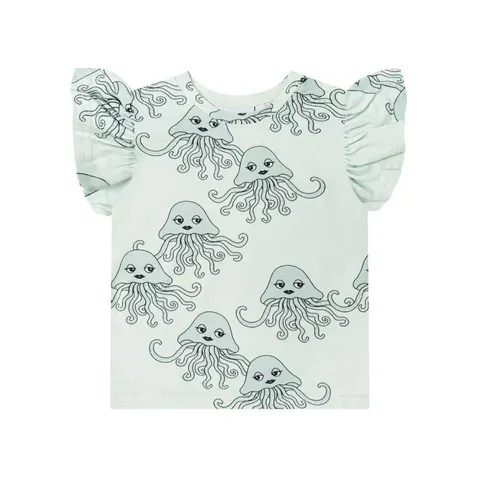T-Shirt ze skrzydełkami MEDUZA MIĘTA -50%