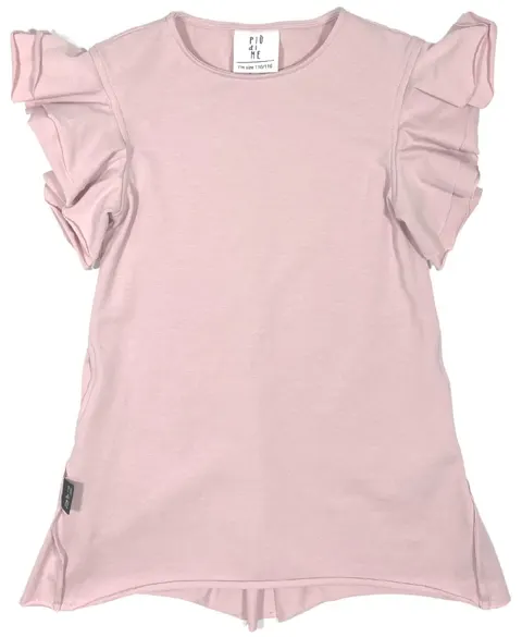 Sukienka 58-22 LUNA DRESS WH BOW / POWDER PINK -50%