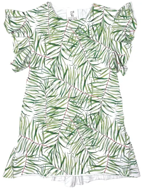 Sukienka 59-22 LUNA DRESS WH BOW / BAMBOO LEAVES -50%