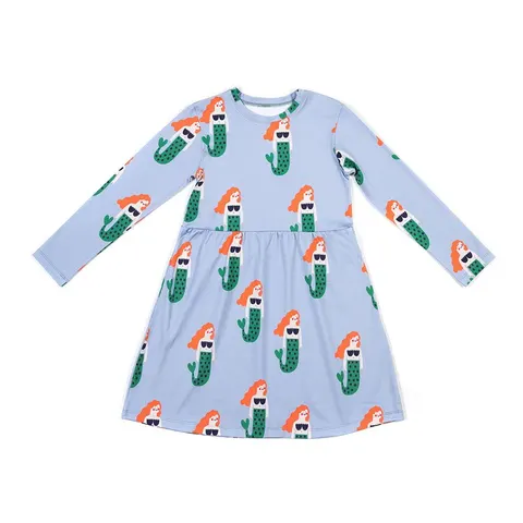 Sukienka CLASSIC DRESS MERMAIDS ON BLUE -50%
