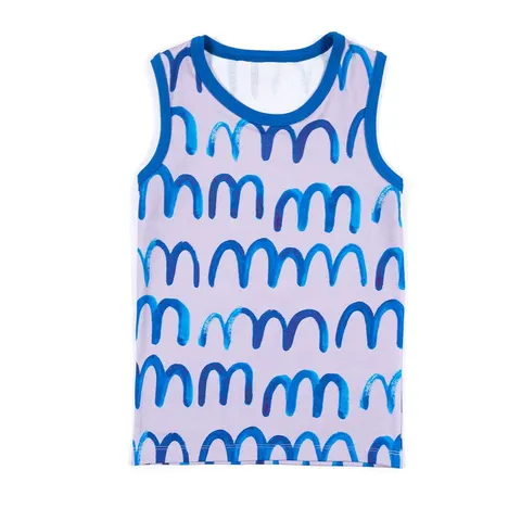 Top TANK TOP WAVES ON LILAC -50%