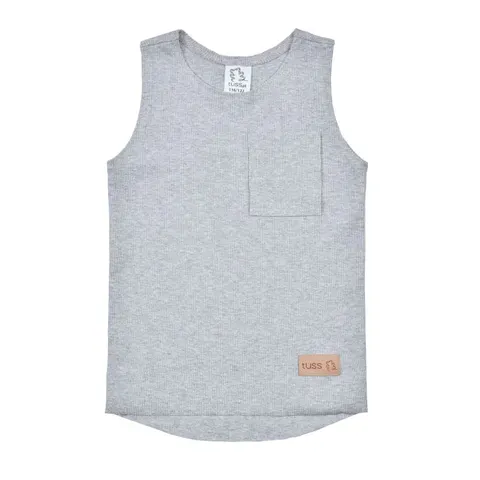 Top Rib LIGHT GREY prążek (mama&dziecko)