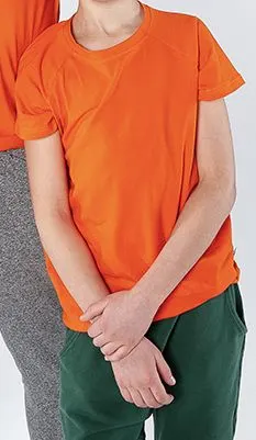 T-Shirt SLIM pomarańczowy