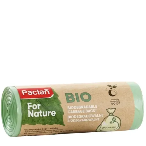 PACLAN FOR NATURE worki na odpady BIO 12 litrów, 15 sztuk.
