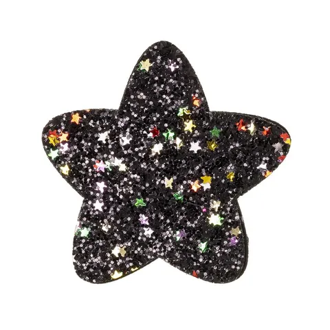 Spinka brokatowa GWIAZDKA DUŻA czarna / Black SIENA 204 10 6595 N