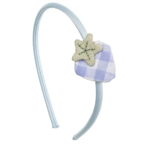 Opaska do włosów cienka TRUSKAWKA błękitna / Soft Blue SIENA 200 10 7216 AC