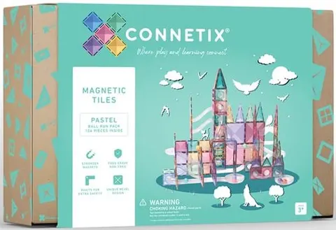 Klocki magnetyczne 106 el. Pastel Ball Run Pack 3 lata+ CONNETIX