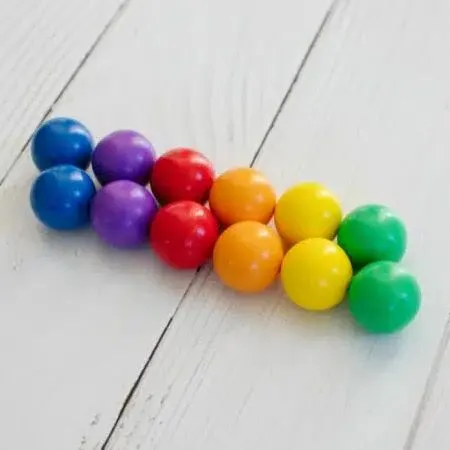 Kule drewniane do kulodromu 12 el. Rainbow Replacement Ball Pack 3 lata+ CONNETIX