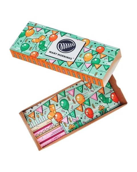 Pudełko prezentowe HAPPY BDAY GIFT BOX zielone | Many Mornings