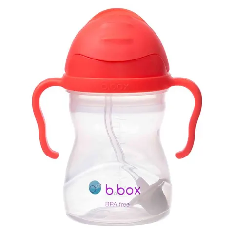 Butelka - Bidon / Kubek ZE SŁOMKĄ 240 ml ARBUZOWY | b.box