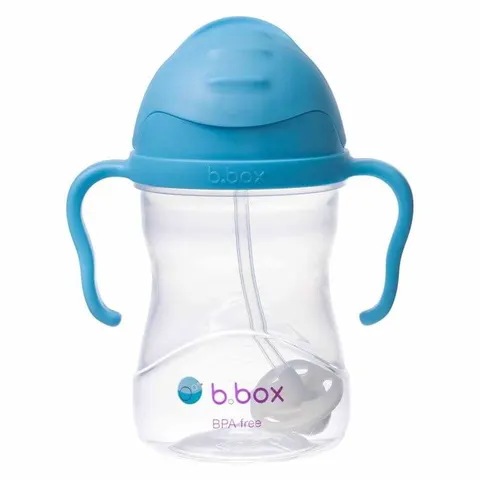 Butelka - Bidon / Kubek ZE SŁOMKĄ 240 ml BORÓWKOWY | b.box