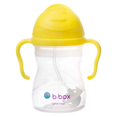 Butelka - Bidon / Kubek ZE SŁOMKĄ 240 ml CYTRYNOWY | b.box