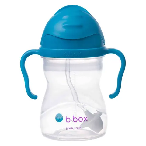 Butelka - Bidon / Kubek ZE SŁOMKĄ 240 ml KOBALTOWY | b.box