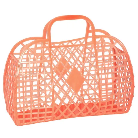 Koszyk duży RETRO basket Large SunJellies NEON ORANGE