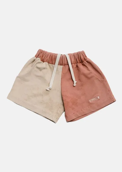 Szorty 322 NOMAD DOUBLE SHORTS beige/pink