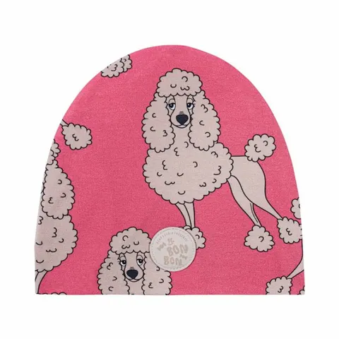 Czapka PUDEL RÓŻ - POODLE PINK / BEANIE