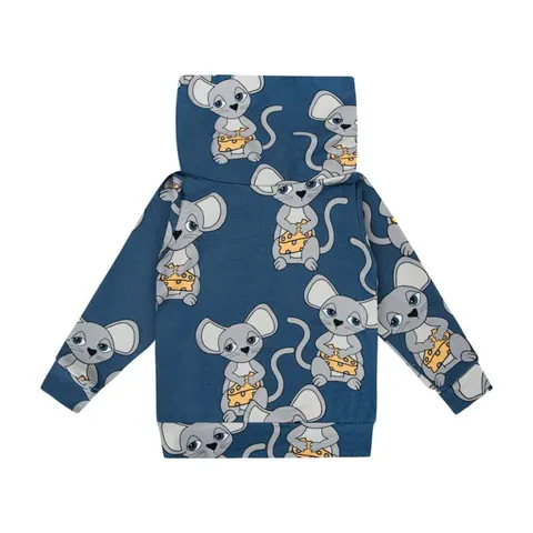 Bluza z kominem MYSZKA GRANAT - MOUSE NAVY / SNOOD SWEATSHIRT