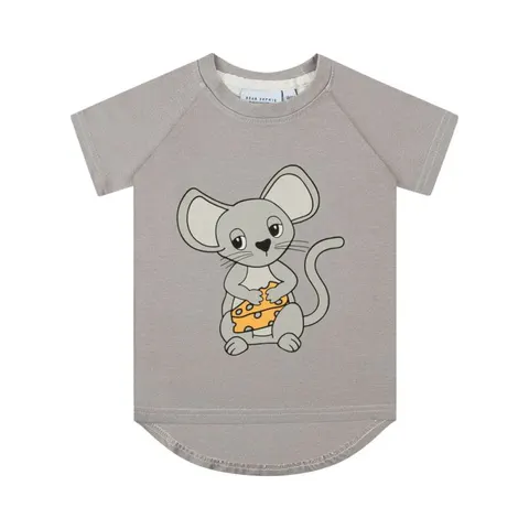 T-Shirt MYSZKA SZARA - MOUSE GREY / T-SHIRT