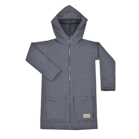 Bluza Zip Hoodie Coat DARK MELANGE (mama&dziecko)