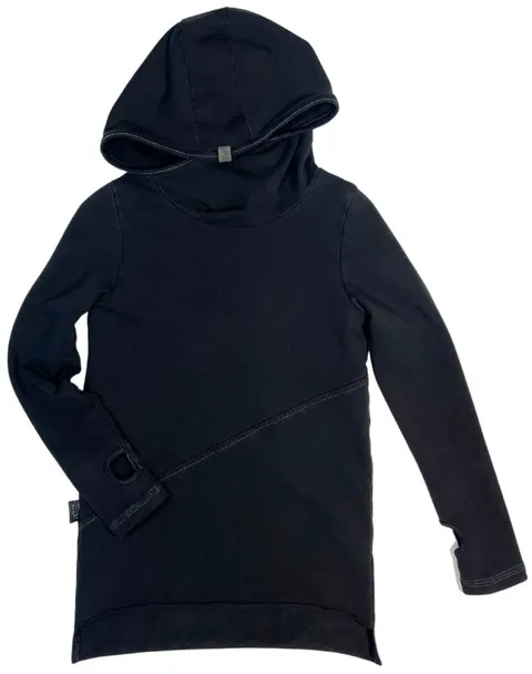Bluzka 249-22 LONGSLEEVE WH HOOD / BLACK