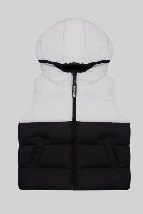 Kamizelka Puchowa DOWN VEST BLACK & WHITE -50%